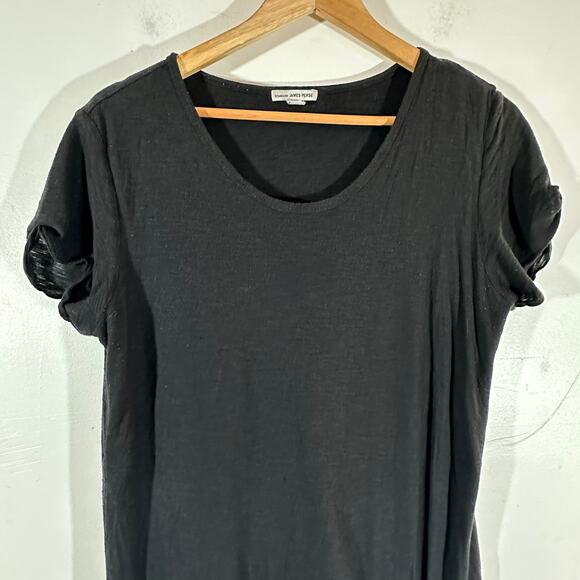 Standard‎ James Perse Womens T-Shirt Sheath Dress 3 Large Black Cotton Blend - Picture 4 of 9